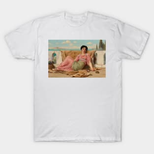 The Quiet Pet by John William Godward T-Shirt